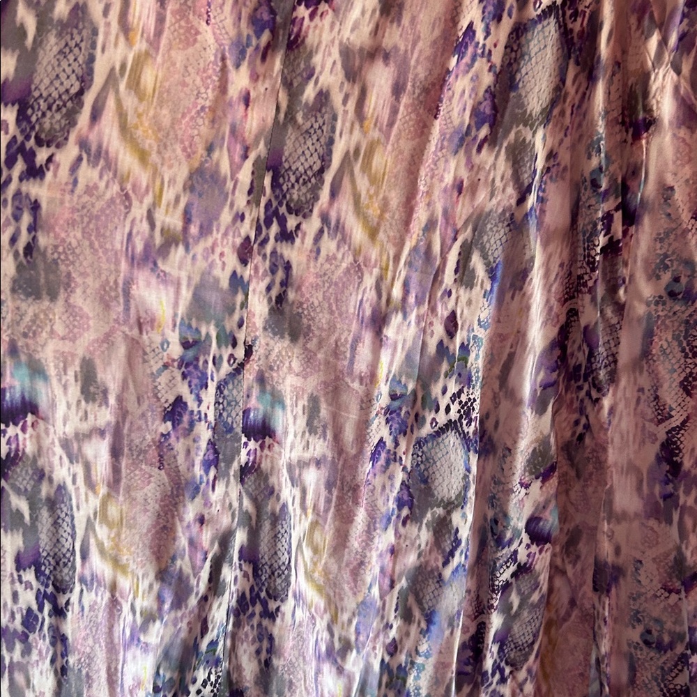 All Saints Purple and White Patterned Maxi Dress - Picture 3 of 6